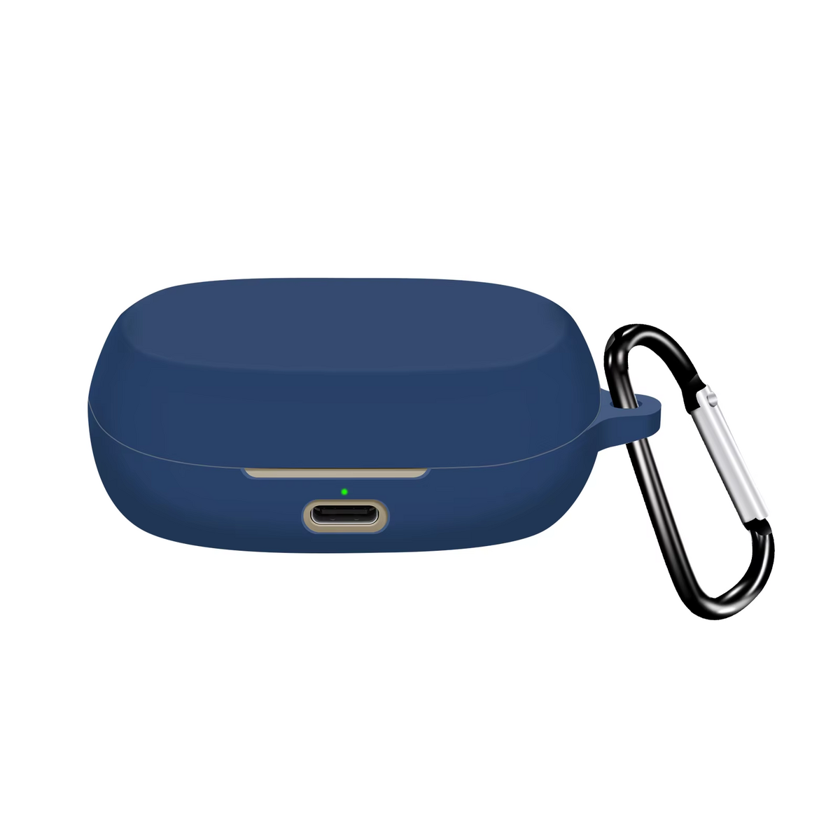 LindeCovers Jabra Elite 7 Pro - Silikone Cover 2 Dark Blue Silikonemateriale: Blødt og fleksibelt cover, der beskytter mod slag og ridser Skræddersyet pasform: Tilpasset Jabra Elite 7 Pro for et sikkert og tæt fit Tykkelse: 2 mm Tilbehør: Karabinhage medfølger.