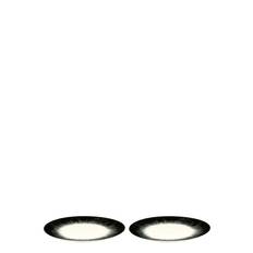 SERAX Plate Dé Set/2 |Svart |Ø 24 cm