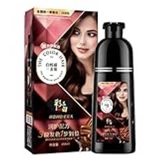 Schampo hårfärg för kvinnor, hårfärgshampoo,450ml naturligt schampo som färgar ditt hår med rikt skum | Långvarig, djuprengörande och konditionerande hårvård för mjukt, glänsande, slätt hår, bestående