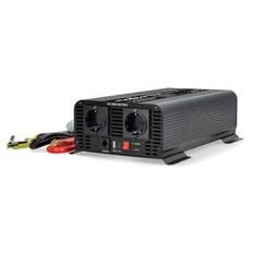 Nedis Strömväxelriktare | Inspänning: 12 V DC | Enhetens utgångsanslutning: Type F (CEE 7/3) / USB-A / USB-C- | 230 V AC 50 Hz | 1000 W | Toppeffekt: 2000 W | Skruv terminal | Ren sinusvåg | Säkring | Svart