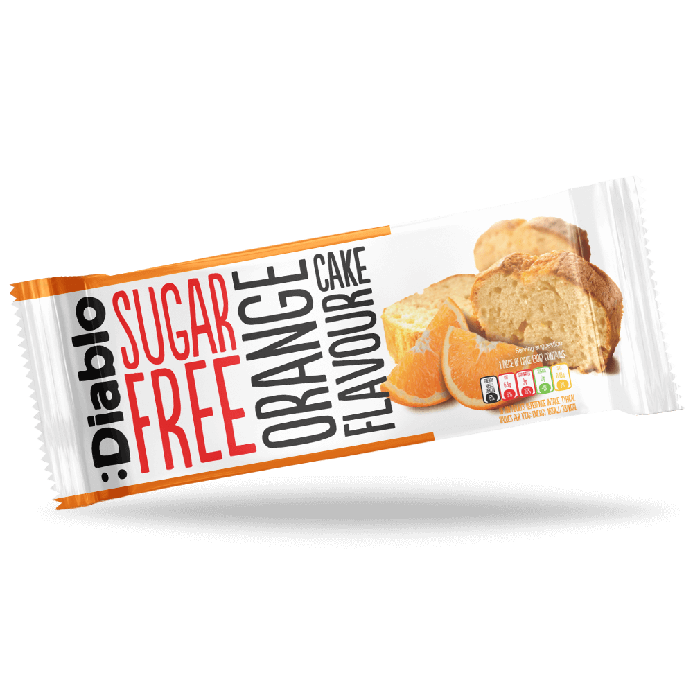 Diablo Sugarfree Orange Flavor Cake - 200g. (2/4-26)