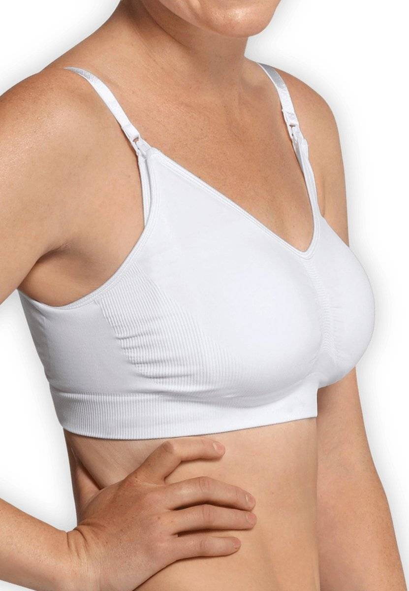 Carriwell graviditets- & amme-BH (Original seamless), hvid