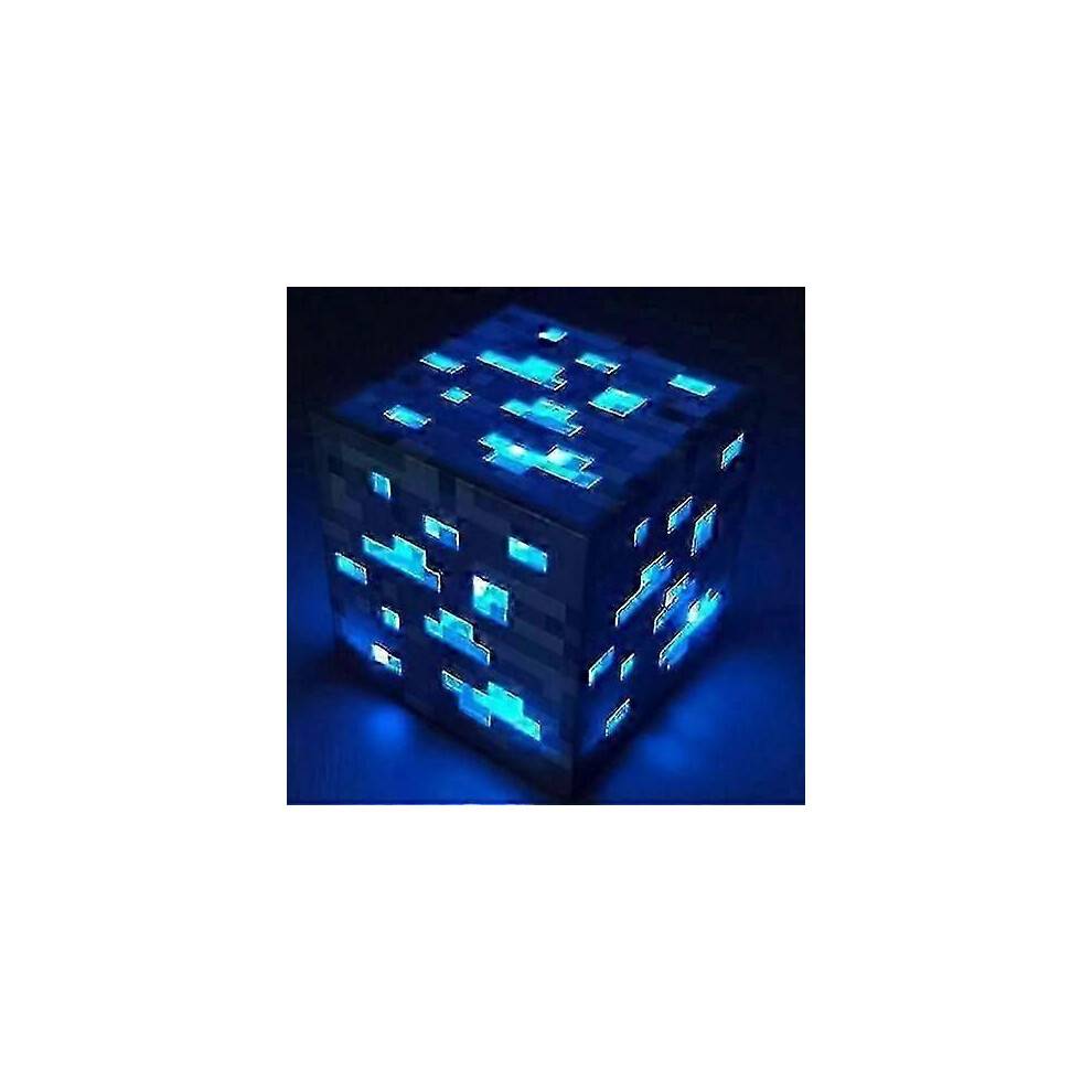 Bästa pris Game Peripheral Miners Lamp Uppladdningsbar nattlampa leksak (blå)