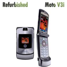 Renoverad Motorola Original olåst Motorola Razr V3i Flip Mobiltelefon 1 battery 1 charger svart