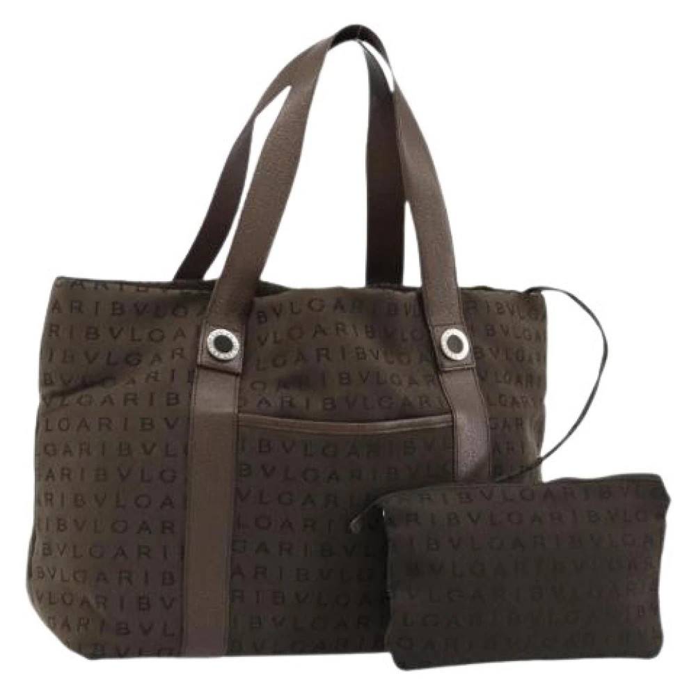 Bvlgari Vintage Pre-owned Vintage Tote Bag - Vintage - Dame - Brun - ONE SIZE - Læder