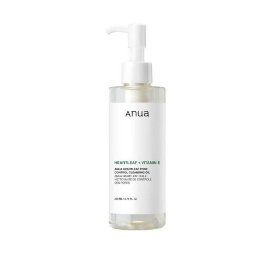 ANUA Heartleaf Poreslutande Rengöringsolja 200 ml – Skonsam Djuprengörande Olja för Poreskötsel för Känslig/Aknebenägen Hud white