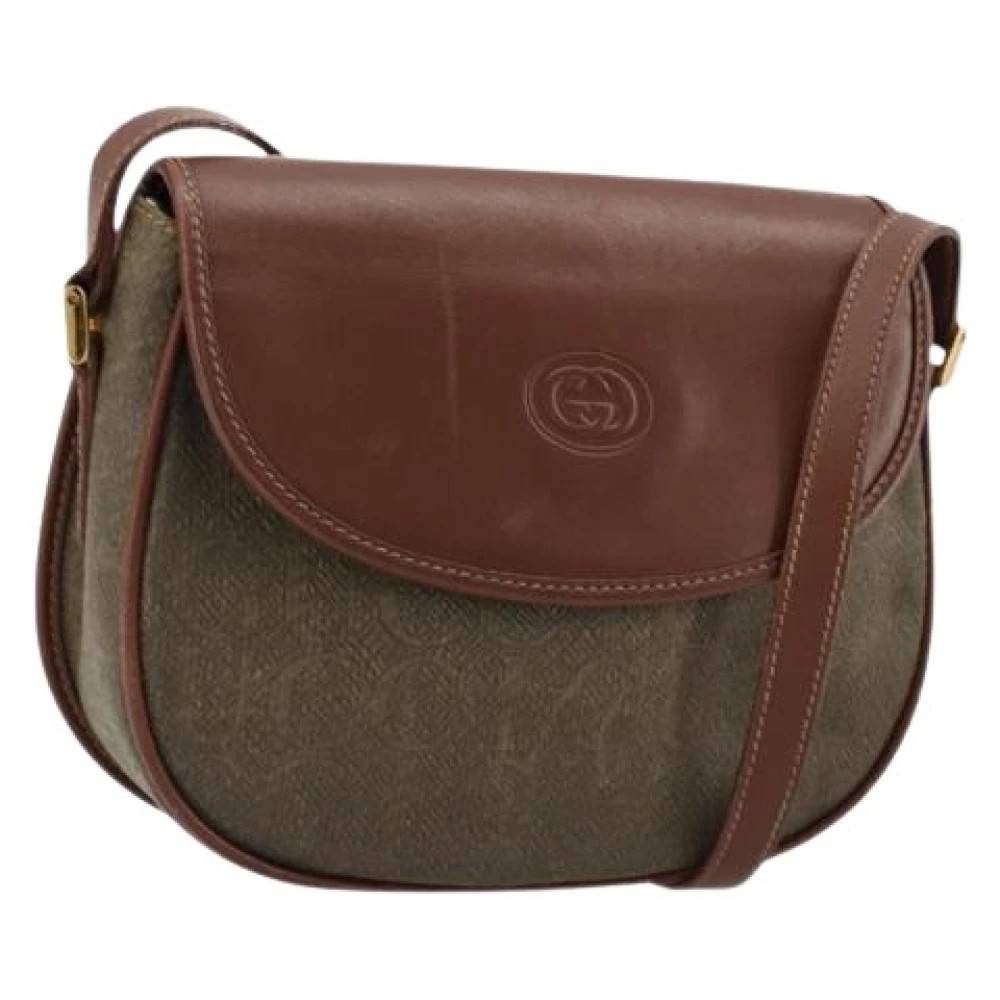 Gucci Vintage Pre-owned Vintage Skuldertaske - Vintage - Dame - Brun - ONE SIZE - Uld