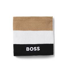 Kids' snood with signature stripes and embroidered logo
