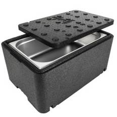 Termoboks termokande termobeholder med låg til mad og medicin 600x400x296mm GN1/1 48L Arpack