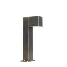 Industriel stående udendørslampe antik guld 35 cm IP44 - Baleno