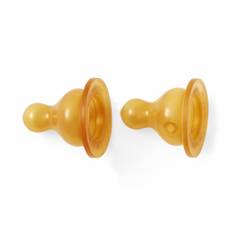Standard Neck Baby Glass Bottle Nipples Two-Pack - - Two-Pack / Medium Flow