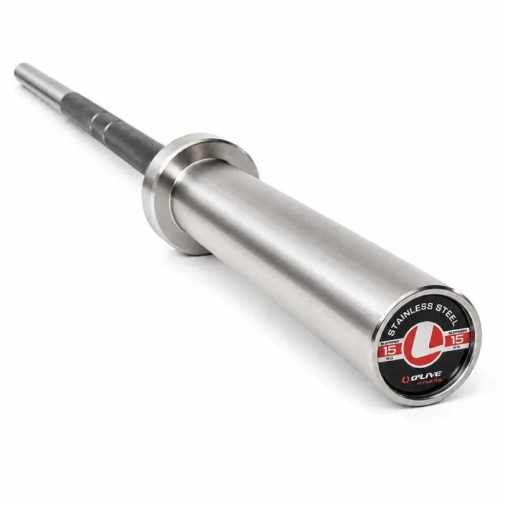 Olive Stainless Steel 15kg Olympisk Vægtstang