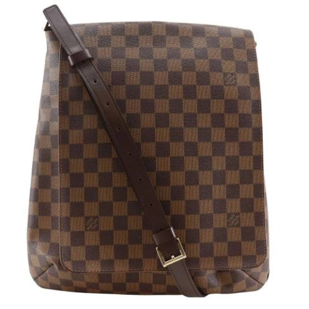 Louis Vuitton Vintage Pre-owned Vintage Damier Skuldertaske - Vintage - Dame - Brun - ONE SIZE - Uld