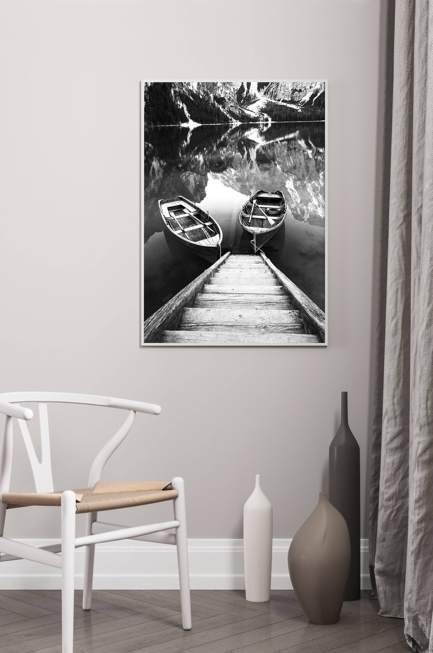 Poster - Barques Black - Svartvitt