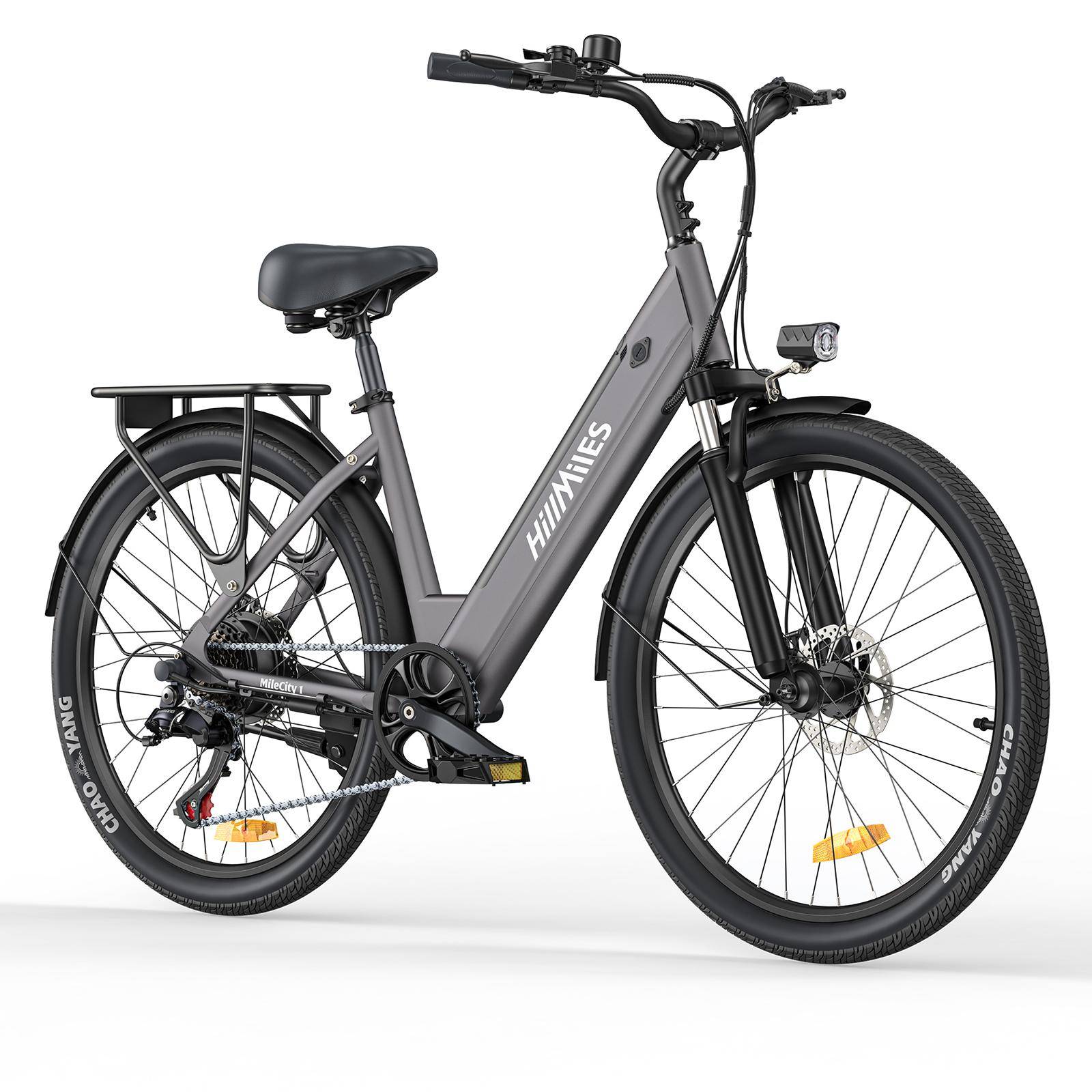 Hillmiles Mile City 1 Blue/Green/Grey 250W Motor 36V 13Ah Removable Battery 26 x 1.95-inch Tyres City Commuter E-bike