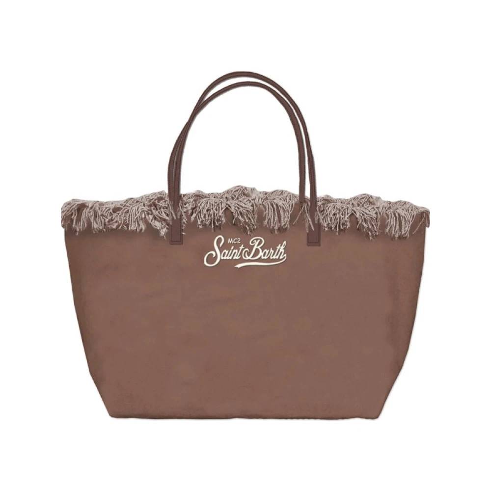 MC2 Saint Barth City Bag Fringe - Tasker - Dame - Brun - ONE SIZE -