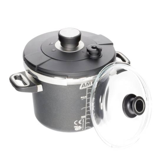 Tryckkokare, aluminium, 24 cm / 5,5 L - AMT Gastroguss