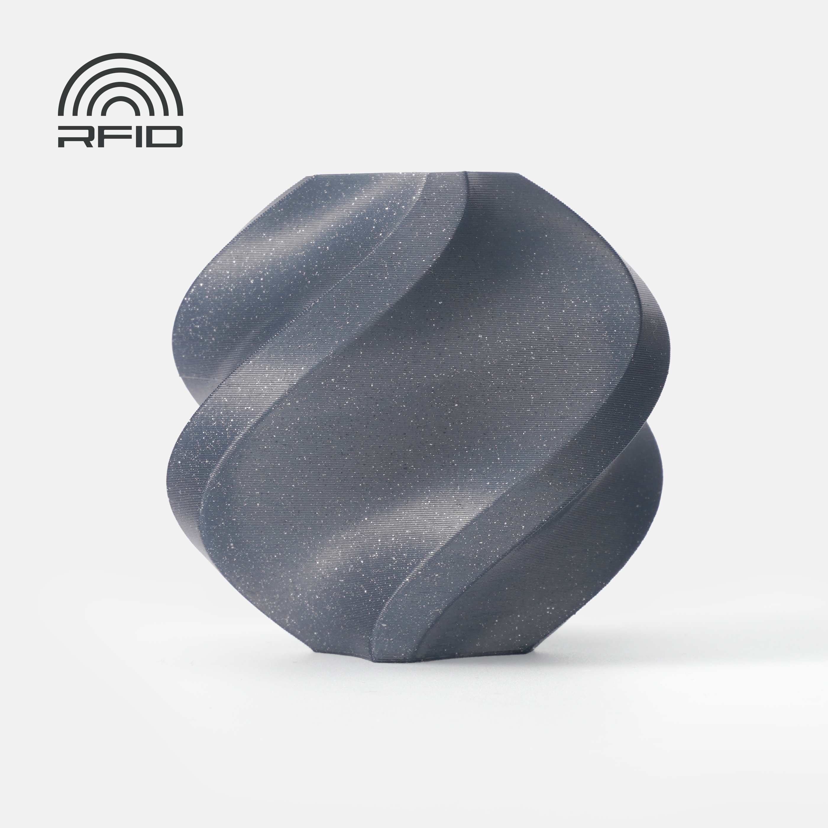 Bambu Lab PLA Sparkle - Slate Gray Sparkle (13102)