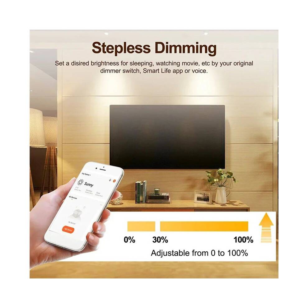 Zigbee Dimmer Modul  Dimbar Ljusströmbrytare LED-Kontrollenhet Tuya  Life Röststyrning för Hemmet