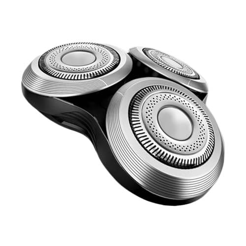 Kompletter Ersatzrasierkopf für Philips Norel*o Series 9000, SH90/SH60 Scherkopf mit Metallrahmen und doppellagigen Präzisionsklingen, silberfarben, inklusive Basis – Hochwertiger Rasierkopfersatz