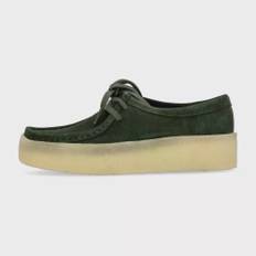 Clarks, Skor, Dam, 37 EU, Mörkgrön W Wallabee Cup - Streetwear Kollektion - green (37 EU)