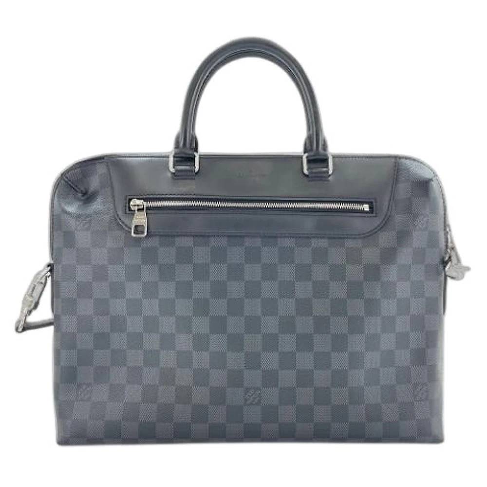 Louis Vuitton Vintage Pre-owned Vintage Canvas Håndtaske - Vintage - Herre - Grå - ONE SIZE -