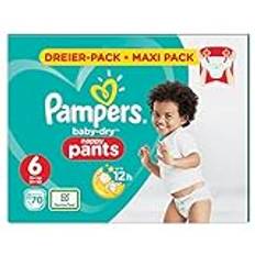 Pampers babay-torra byxor, stor 6, 15 kg +, trepack (1 x 70 blöjor)