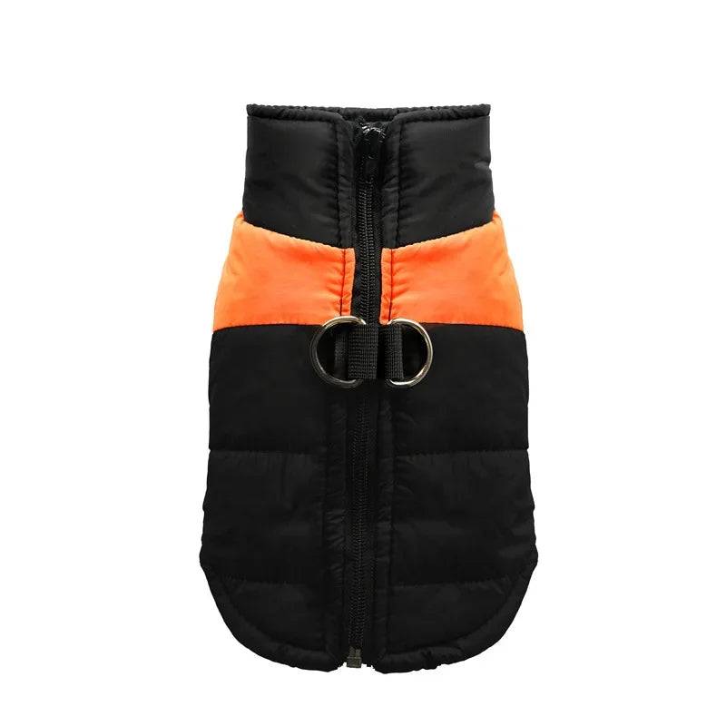 Waterproof Winter Dog Coat - Padded Vest Jacket for All Sizes - orange / 4XL (4XL)
