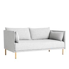 HAY - Silhouette 2 Seater - Chrome Base - Matching Piping - Cat.1 - Linara 311 Fog - Soffor - GamFratesi