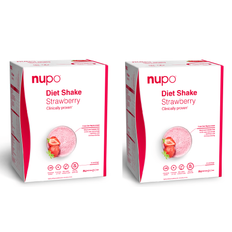 Nupo - 2 x Diet Shake Strawberry 12 Portioner - Klar til levering - Prismatch