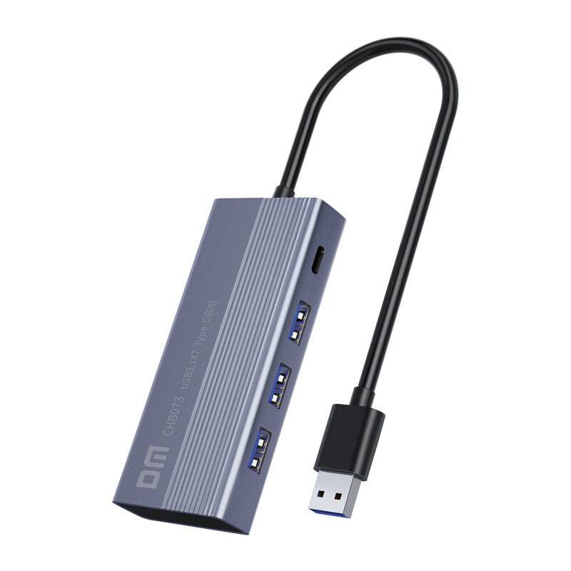 DM CHB073 7-i-1 USB3.1 Hub Dockningsstation USB-adapter med USB3.1*7 USB-C för PC Laptop Dator