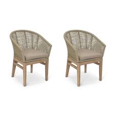 Lynton Set of 2 Dining Armchairs - Grey