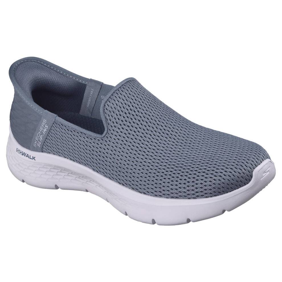 Skechers Kvinders Hands Free Slip-Ins Go Walk Flex-Relish Sneakers, Blå, 12.