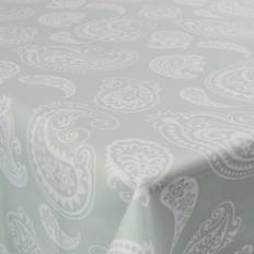Tekstil voksdug - 140 cm bred - 30 meters rulle - White pattern - Voksdug med akrylbelægning