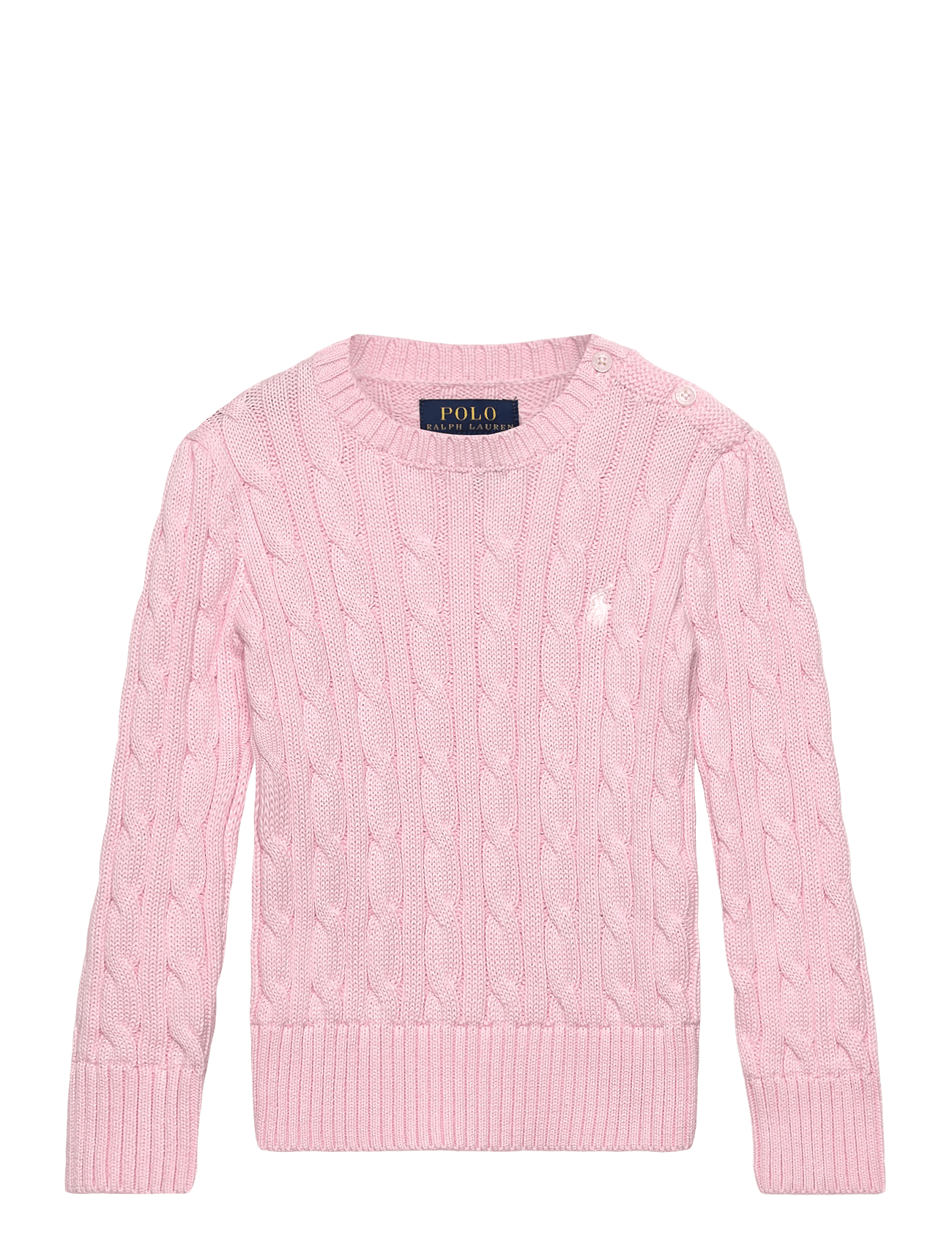 Ralph Lauren Kids Cable-Knit Cotton Sweater - Pink - 117-123