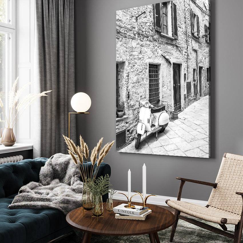 Akustikprint - White Vespa