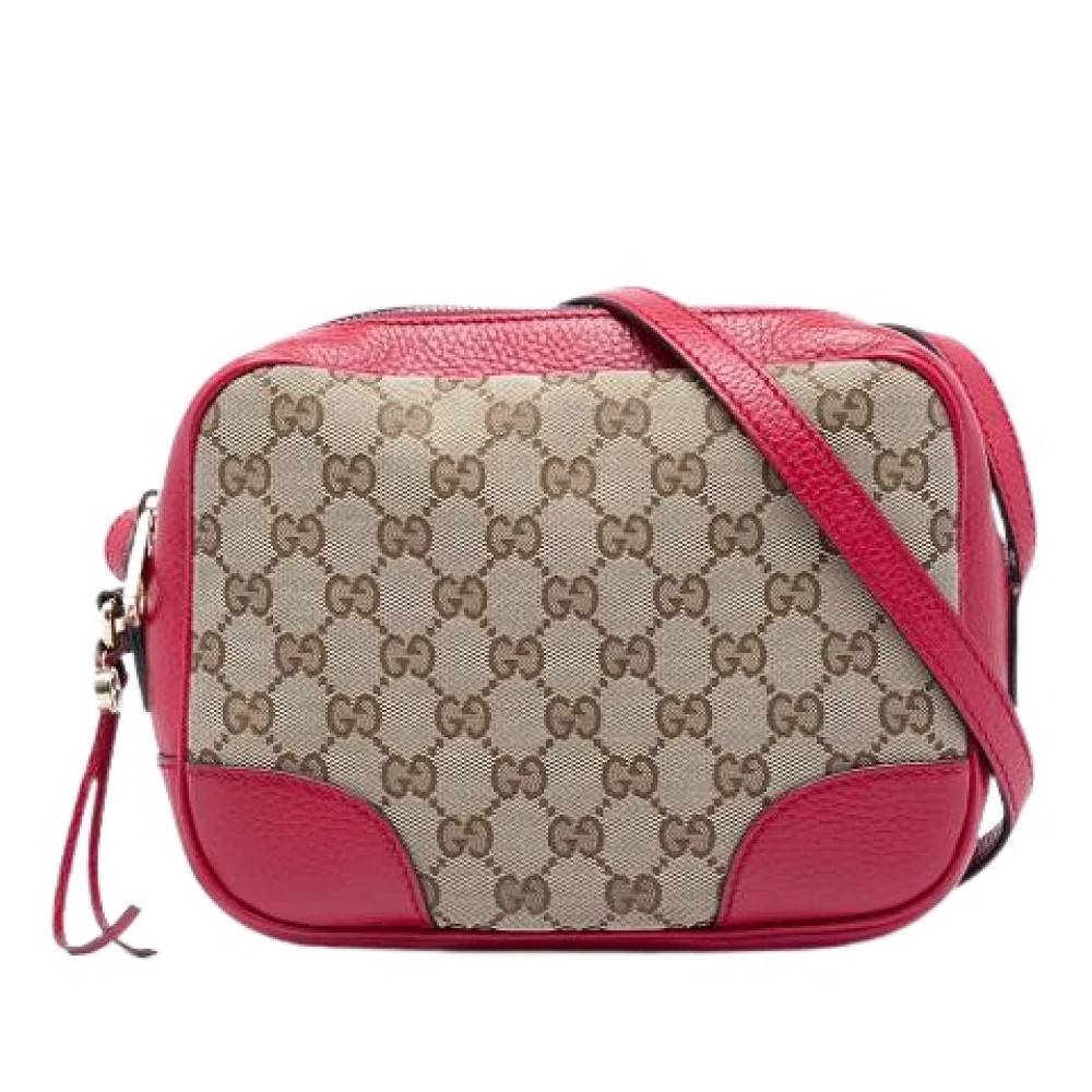 Gucci Vintage Pre-owned Bree Crossbody Taske - Vintage - Dame - Beige - ONE SIZE - Læder