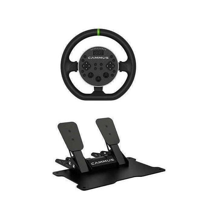 CAMMUS Package: C5 Steering Wheel + CP5 Pedals + CS5 Desk Clamp