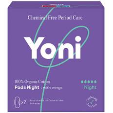 Yoni Organic Cotton Pads Night with Wings