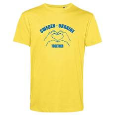 Sweden Ukraine Together T-shirt - Gul - XS