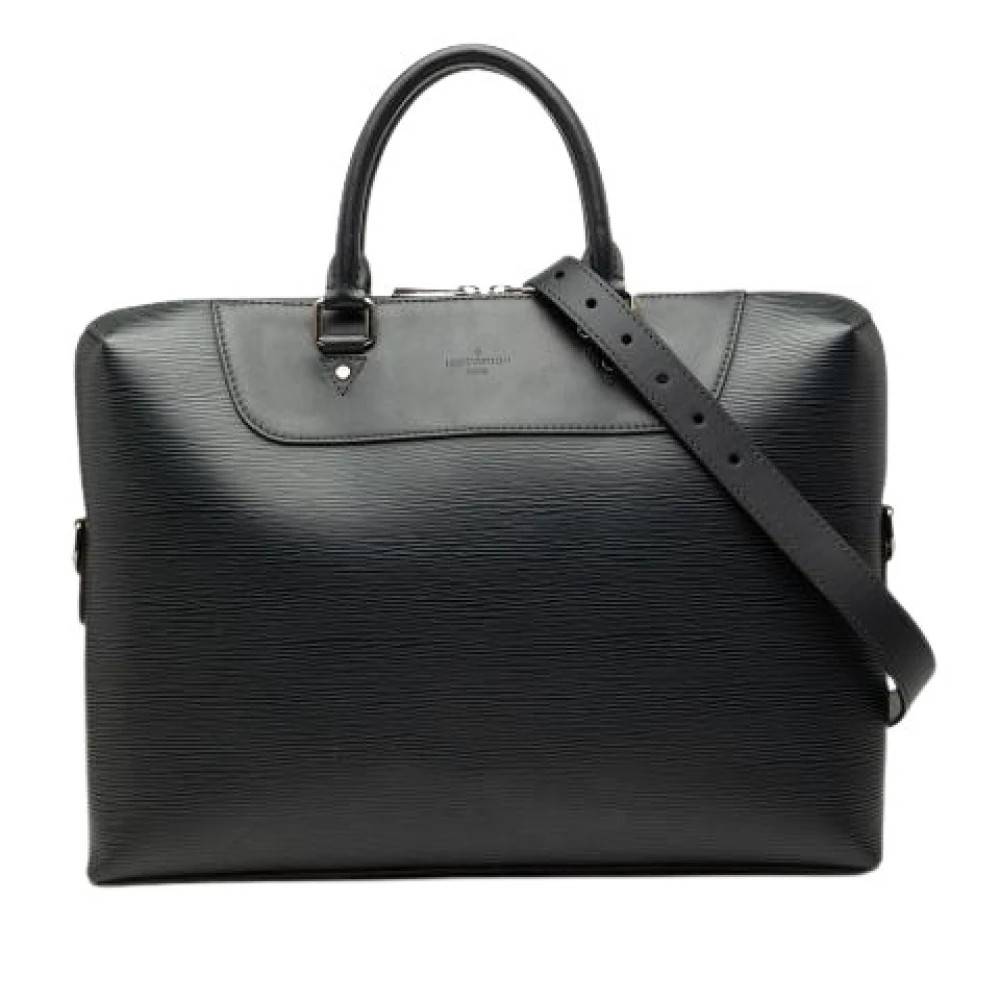 Louis Vuitton Vintage Pre-owned Business Taske - Vintage - Dame - Sort - ONE SIZE - Læder