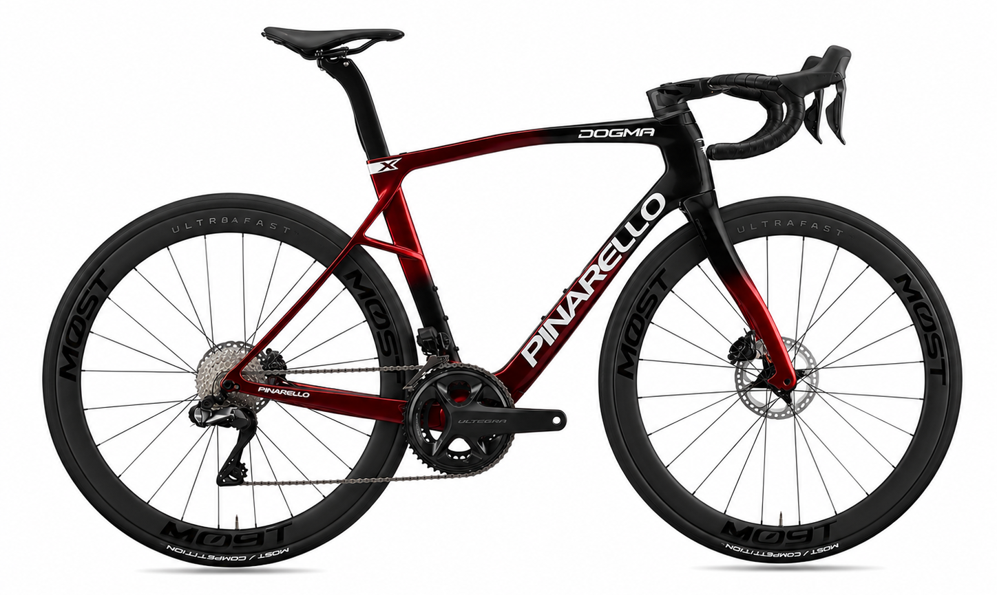Pinarello Dogma X 2026 - Shimano Ultegra Di2 2x12sp - MOST Ultrafast 40 DB - 008 / 43 / h120-starry red shiny