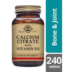 Solgar Calcium Citrate with Vitamin D3, 250mg, 240 Tablets