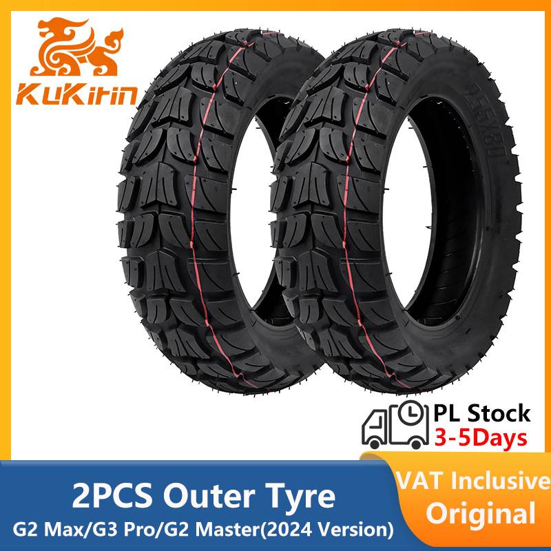 EU Stock Non-slip Wear-resistant Tire for KuKirin G2 Max / G2 Master / G3 Pro Electric Scooter Original 255x80 Outer Tyre 10×2.5 Inner Tube