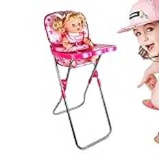 Fellflying Babydockor-barnvagnsset, babydockor-barnvagn, rollspel-docka-buggy-barnvagn, dockleksakssimulering, babymatrumsstol, gungstol, gungsäng, leksak