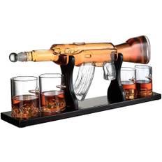 Whiskykaraff AK 47 med glas