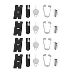Tab S9 Stylus Pen Replacement Tips Nibs Delar för Tab S9, Tab S9 Plus, Tab S9 Ultra, Tab S9 FE Stylus S Pen Replacement Tips/Spetsar, med Verktyg (Svart Grå)