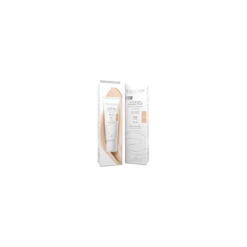Avène Liquid Cover Makeup Couvrance SPF 20 (Fluid Corrector Foundation) 30 ml - Nyans: 20 Natural