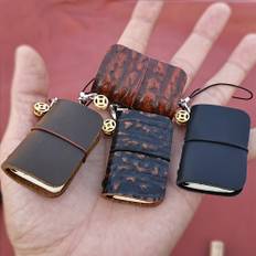 TEMU Yueyao Vintage Leather Traveler's Notebook - 64 Pages 100g Paper, 5x3cm/1.9x1.2in, Multicolor (brown, Black, Crocodile-embossed, Plain, Colorful) - Compact Pocket Journal For Travel & Daily Use