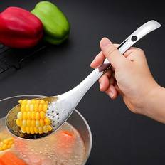 TEMU Stainless Steel Kitchen Strainer Spoon - Dumplings, Noodles & Hot Pot - Food Serving Tool